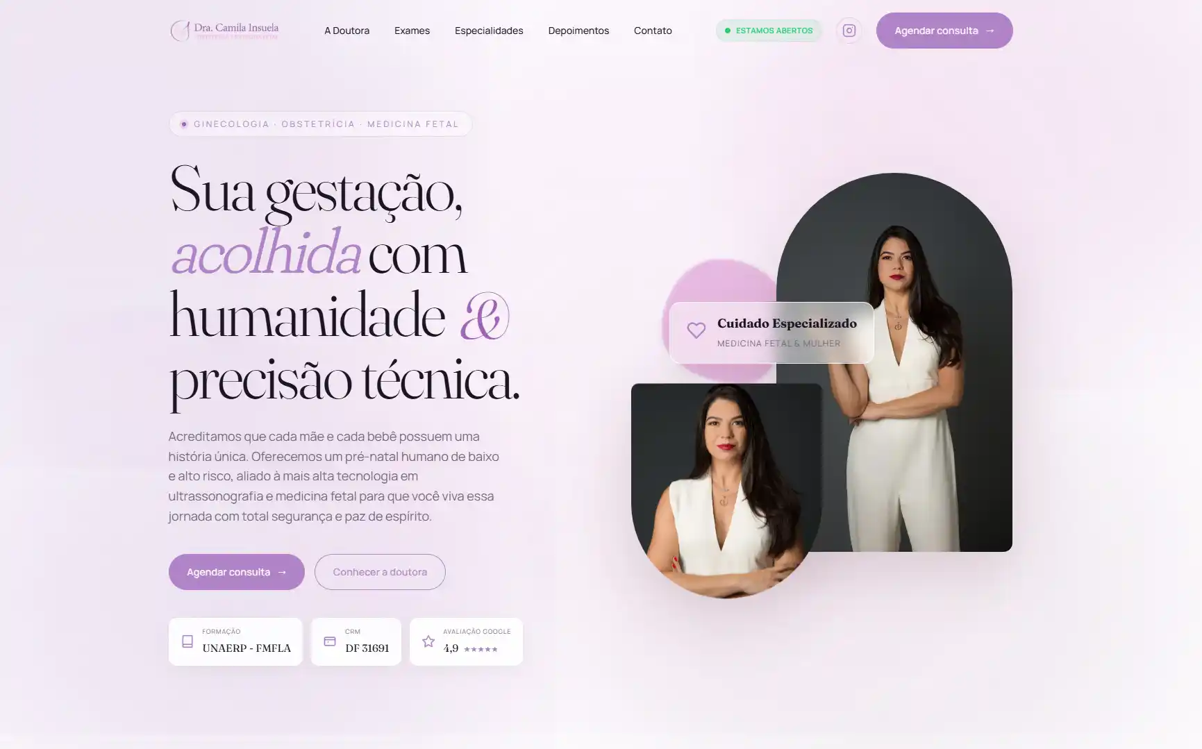 Dra. Camila Insuela — Ginecologia & Obstetrícia